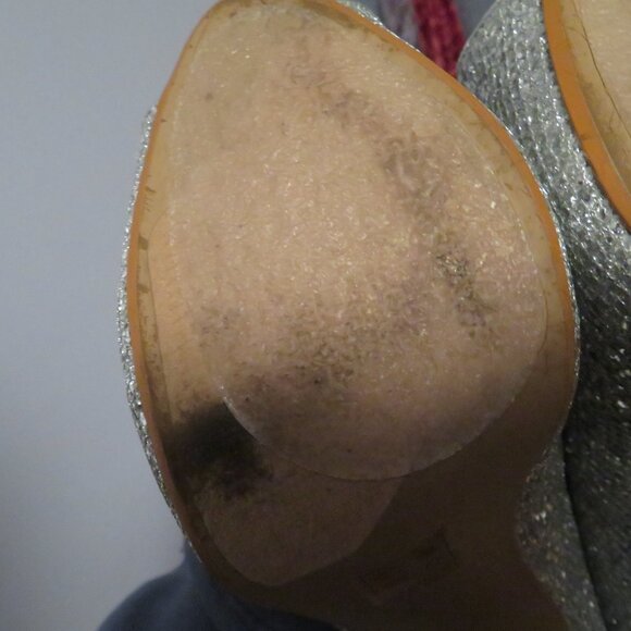 Aldo  - Silver Sparkle Heels Size 8 - Picture 6 of 6